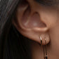 Solid 14K Gold Safety Pin Earring