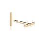 14K Tiny Bar Studs