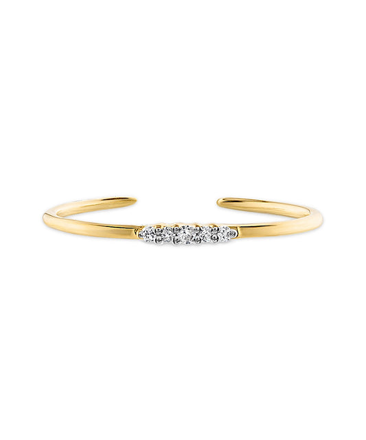 14K Gold & Diamond Tiny Pinky Ring