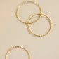Tiny Solid 14k Gold Sparkle Band