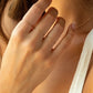 Tiny Solid 14k Gold Sparkle Band