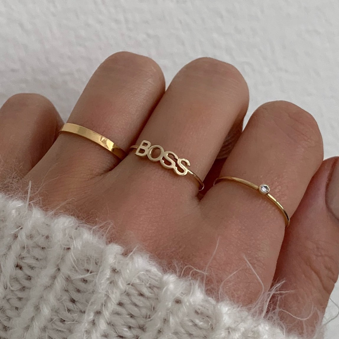 Buy Custom Initial Ring Personalize Letter Ring Gold Initial Ring Name Ring  Dainty Initial Ring Online in India - Etsy