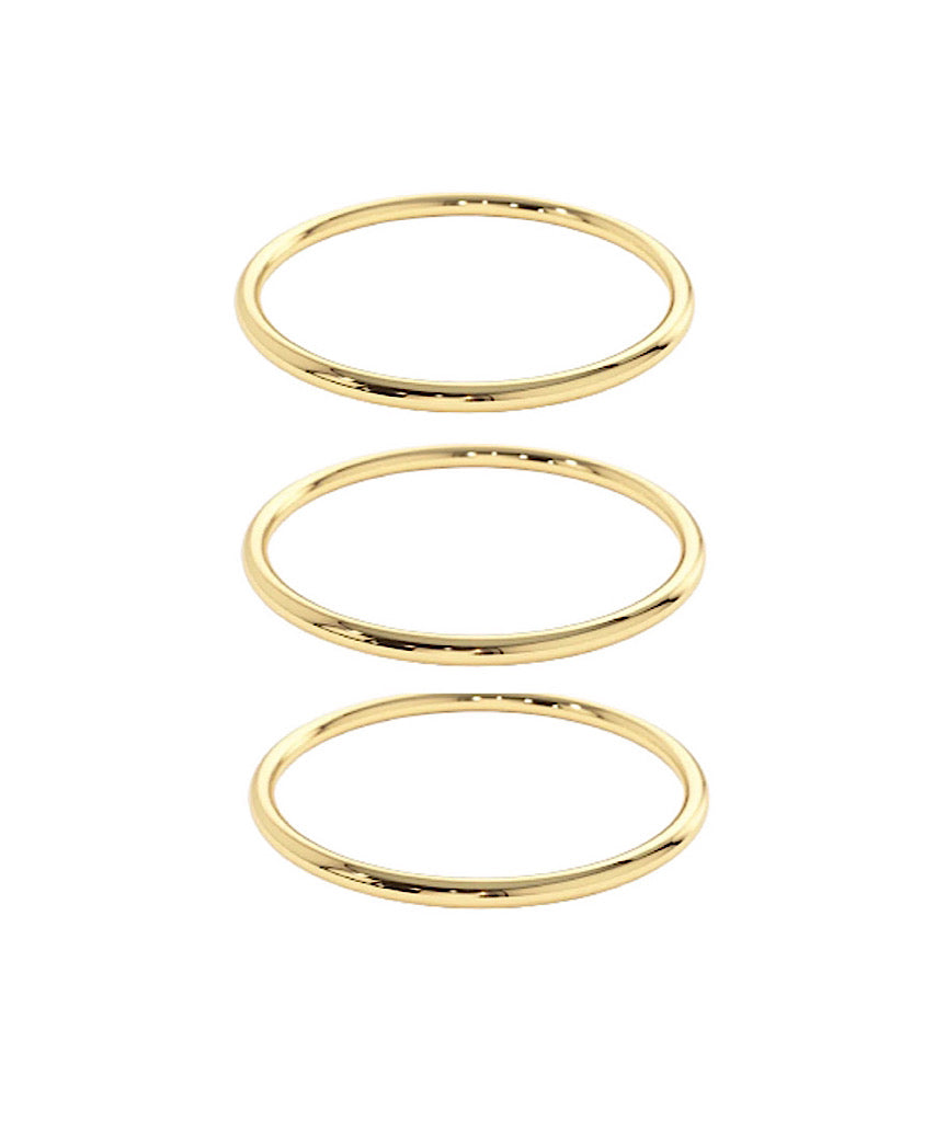 Triple Stack Smooth Round Bands
