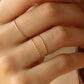 Tiny Solid 14k Gold Sparkle Band