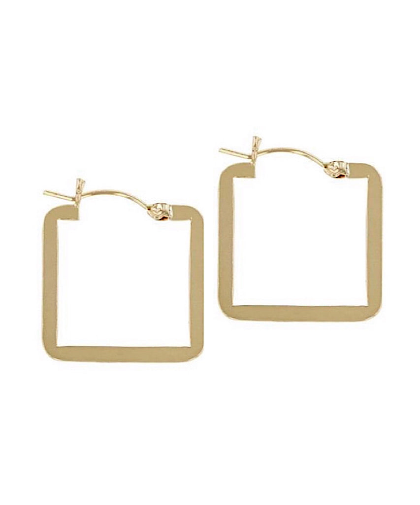 Gold Filled Square Hoops