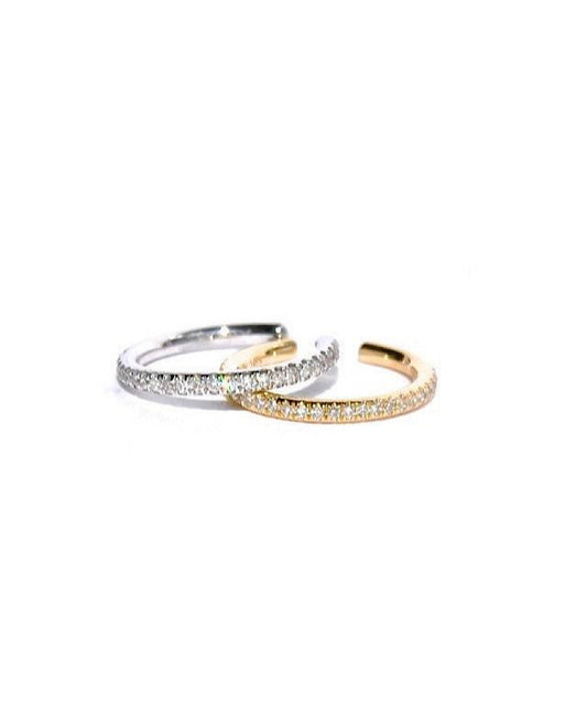 14K Diamond Ear Cuff