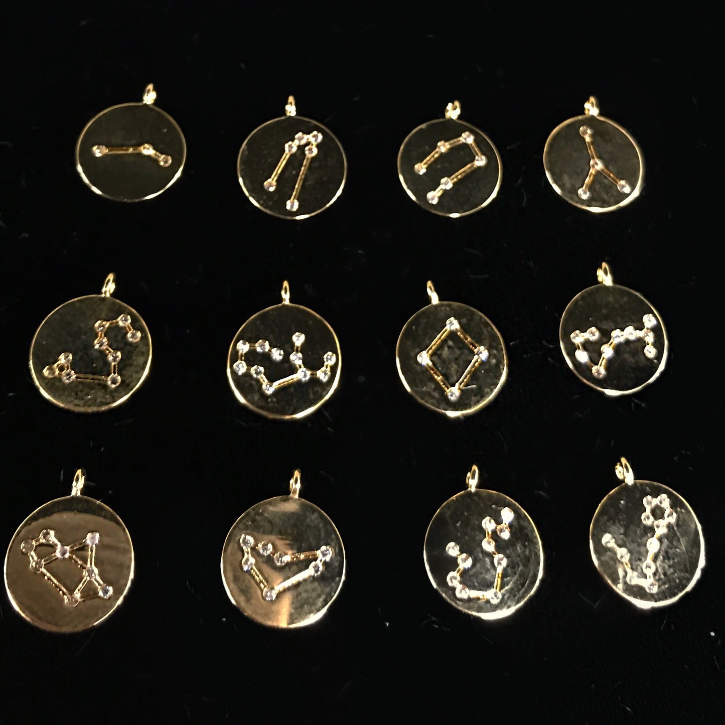 Long Constellation Crystal Horoscope Necklace