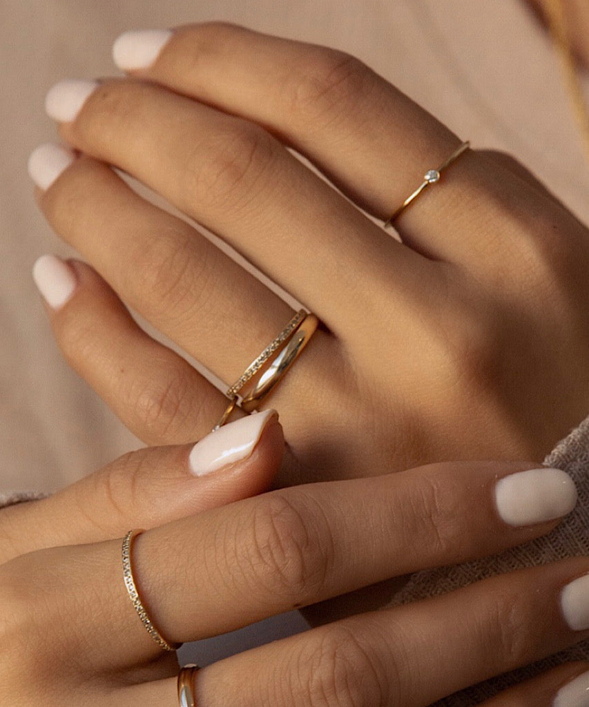14K Baby Diamond Ring