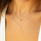 Micro 14k Gold Teardrop Necklace