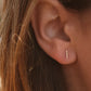 14K Tiny Bar Studs