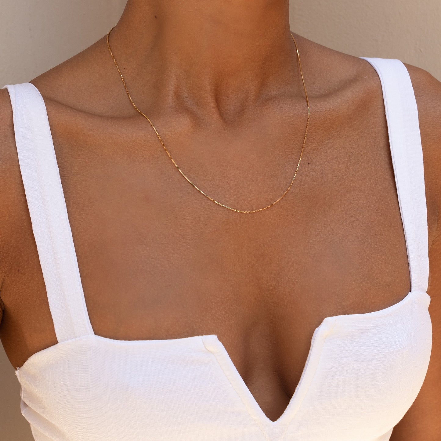 Adjustable Infinite Box Chain Necklace