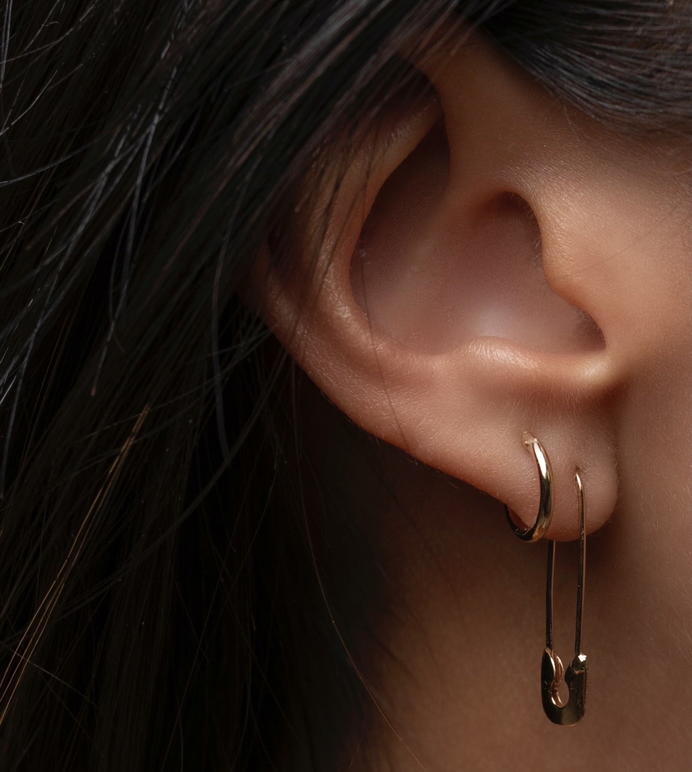 Minimalist U-shaped Safety Pin Stud Earrings Female Punk Rock Metal Paper  Clip Pierced Ear Jewelry