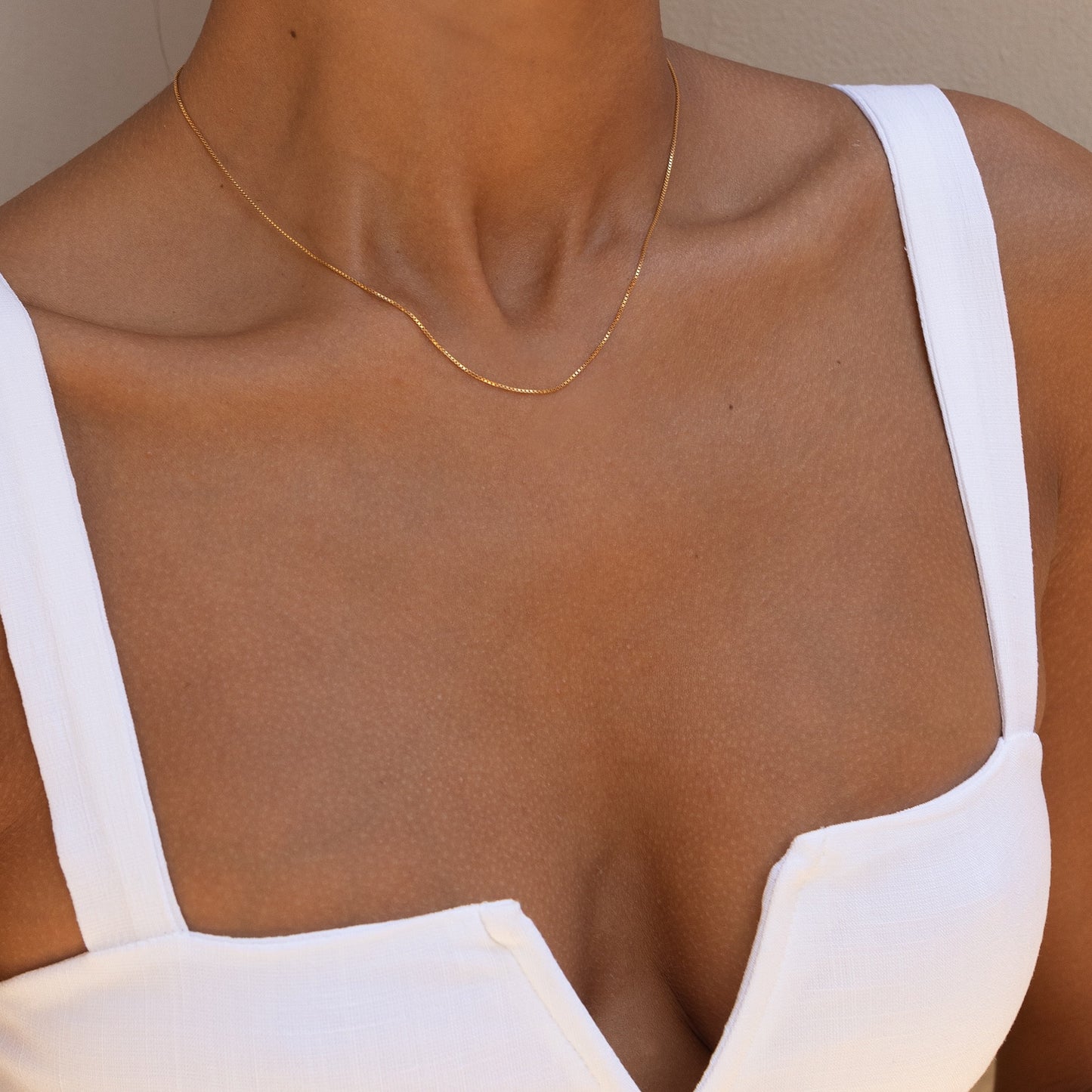 Adjustable Infinite Box Chain Necklace