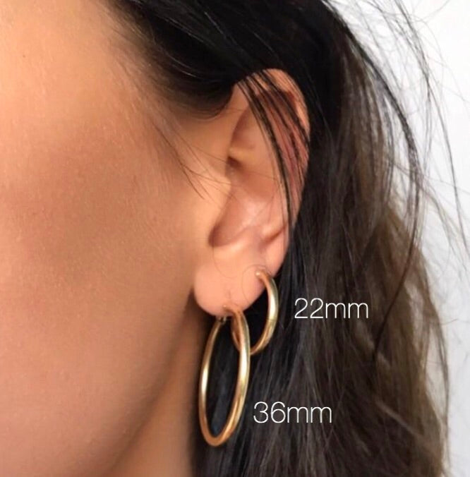 Badgal Thick Hoops