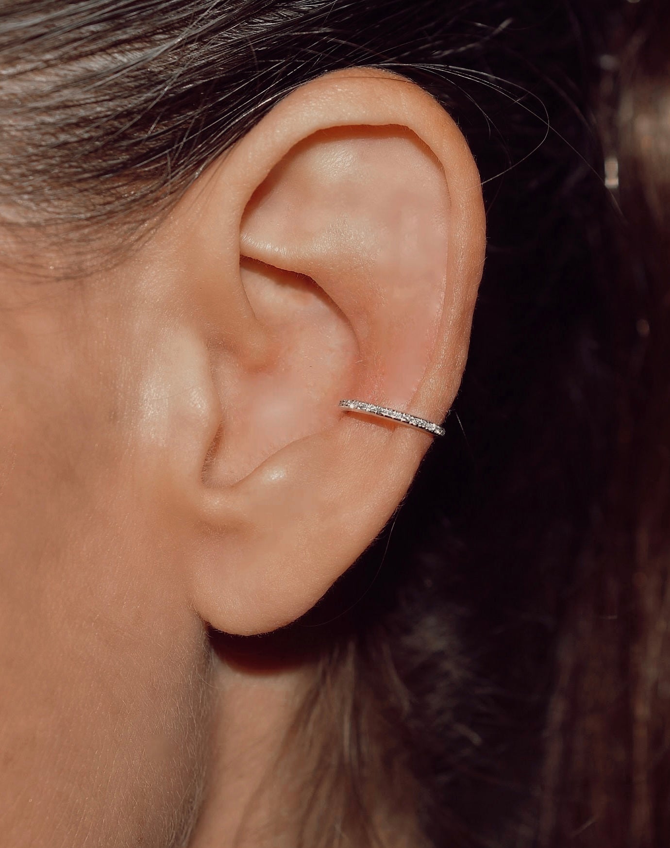 14K Diamond Ear Cuff