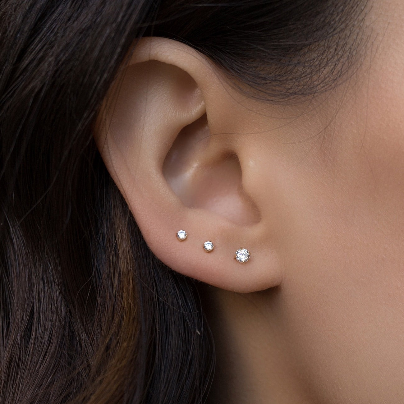 14K Screw Back Studs