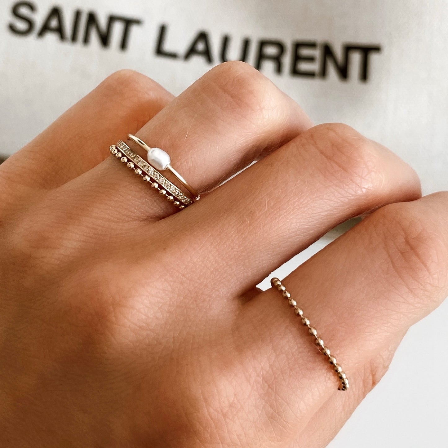 Baby Ball Chain Ring