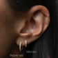 MINI 14K Diamond Huggies