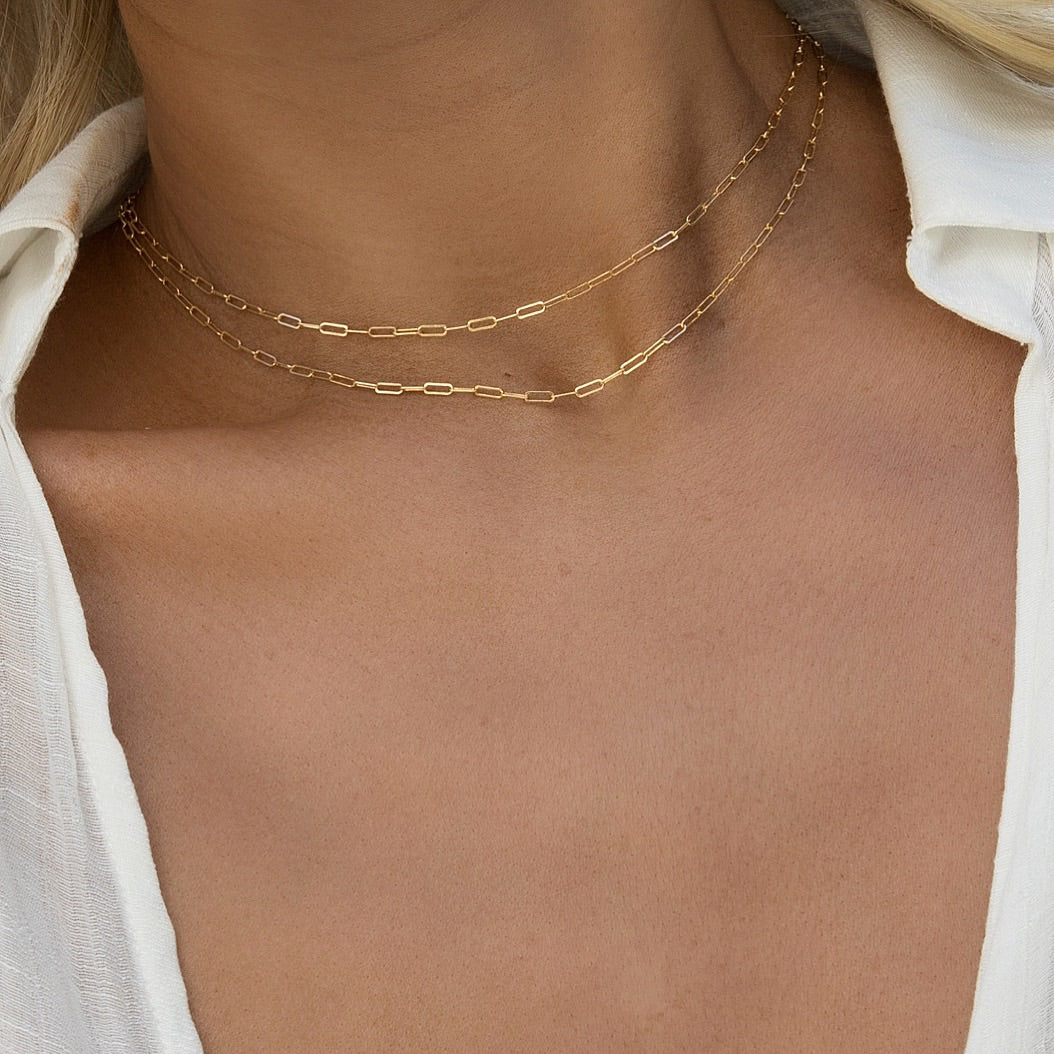 Elle Double Layer Short Necklace